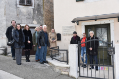 Postavljena ploča Otokaru Krešovaniju na pazinskom Buraju (28.1.2022.)